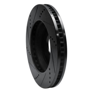 Buick Terraza Brake Rotor (1) - Front Right - R1 Concepts - Drilled & Slotted - Black - `06-`09